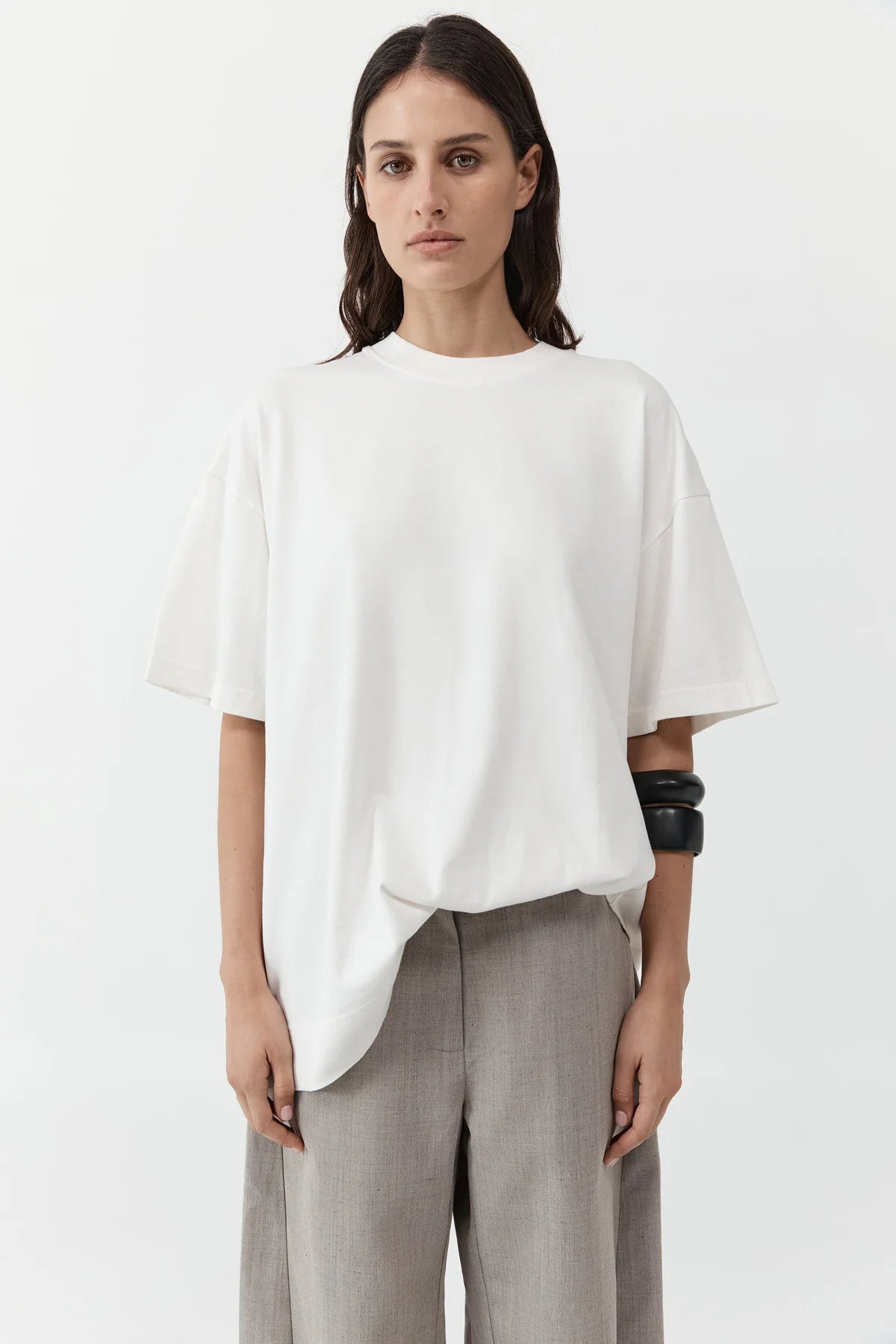 St. Agni Homme Tee in Off White