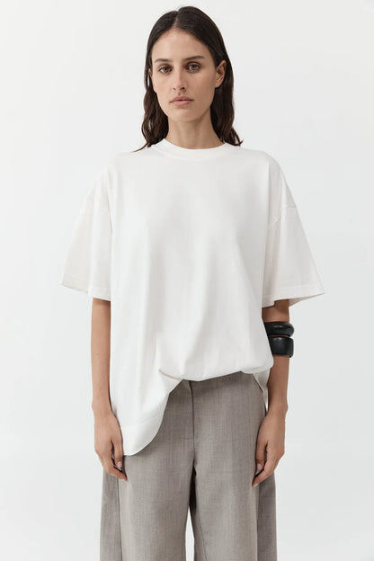 St. Agni Homme Tee in Off White
