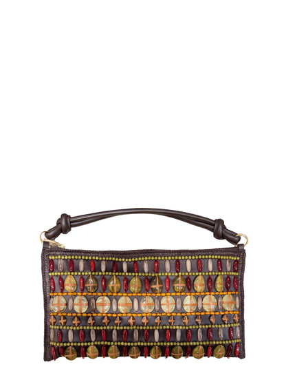 Cult Gaia Hera Mini Shoulder Bag in  Luwak Multi