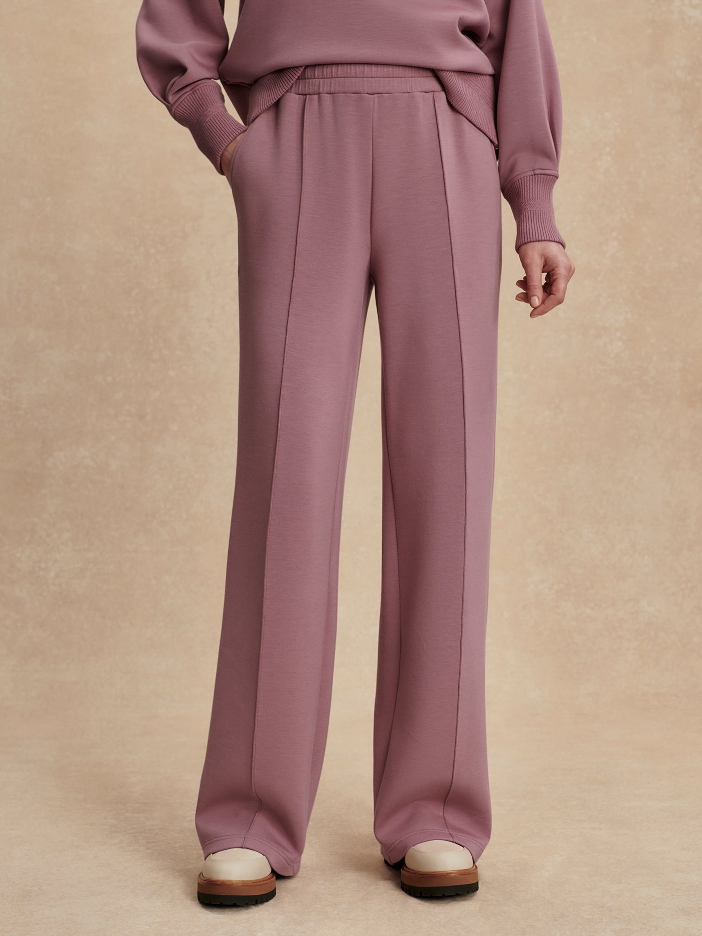 Varley Wide Leg Pant 30" in Wistful Mauve