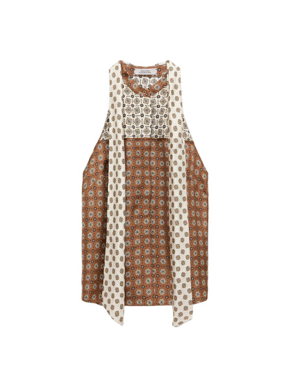 Dorothee Schumacher Graphic Dreams Top in Brown Big Tie