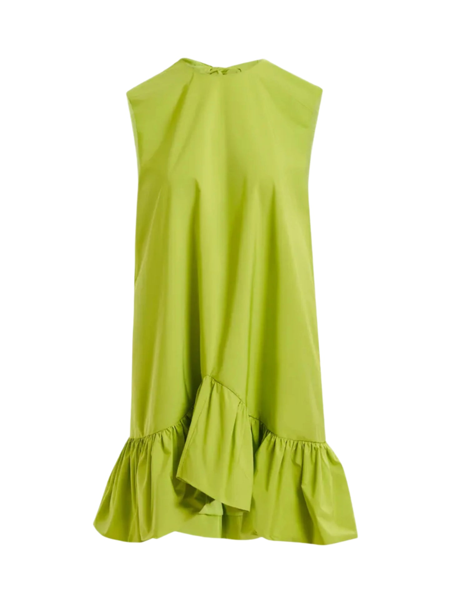 Essentiel Antwerp Hibernate Ruffle Mini Dress in Citronella