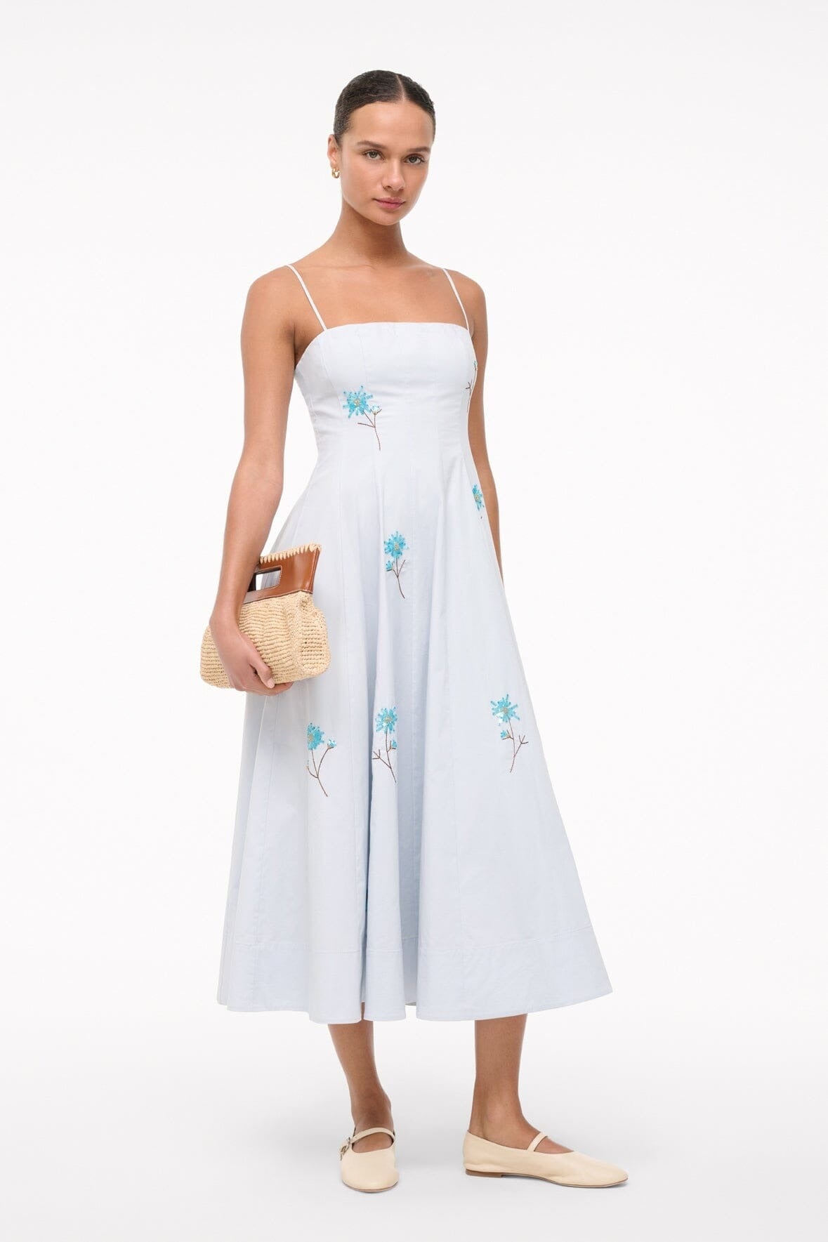 Staud Wylie Dress in Dandelion Sky Leigh's of Breton Village Staud Wylie Dress in Dandelion Sky Leigh's of Breton Village