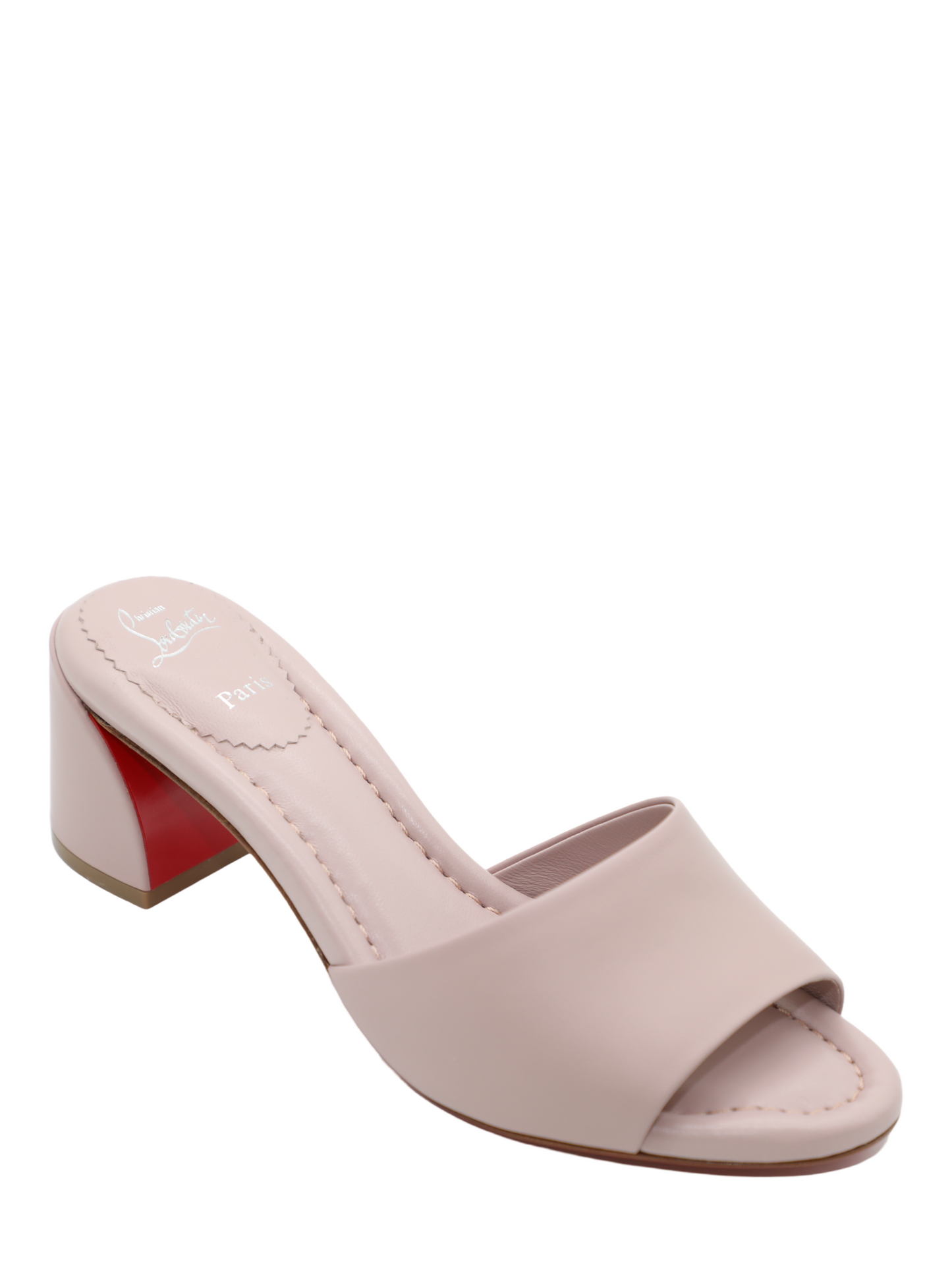 Christian Louboutin Jane Mule 55 Nappa in Vintage Rose | In-Store Only