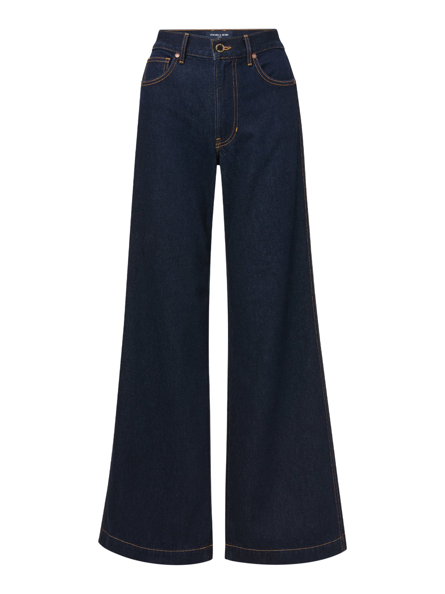 Veronica Beard Kasey Wide-Leg Jean in Indigo Rinse