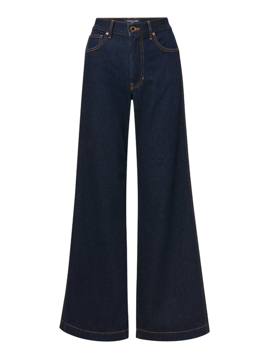 Veronica Beard Kasey Wide-Leg Jean in Indigo Rinse