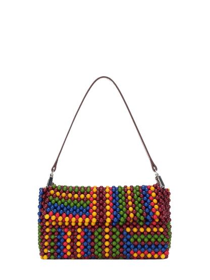 Staud Timmy Convertible Shoulder Bag in Jungle Stripe