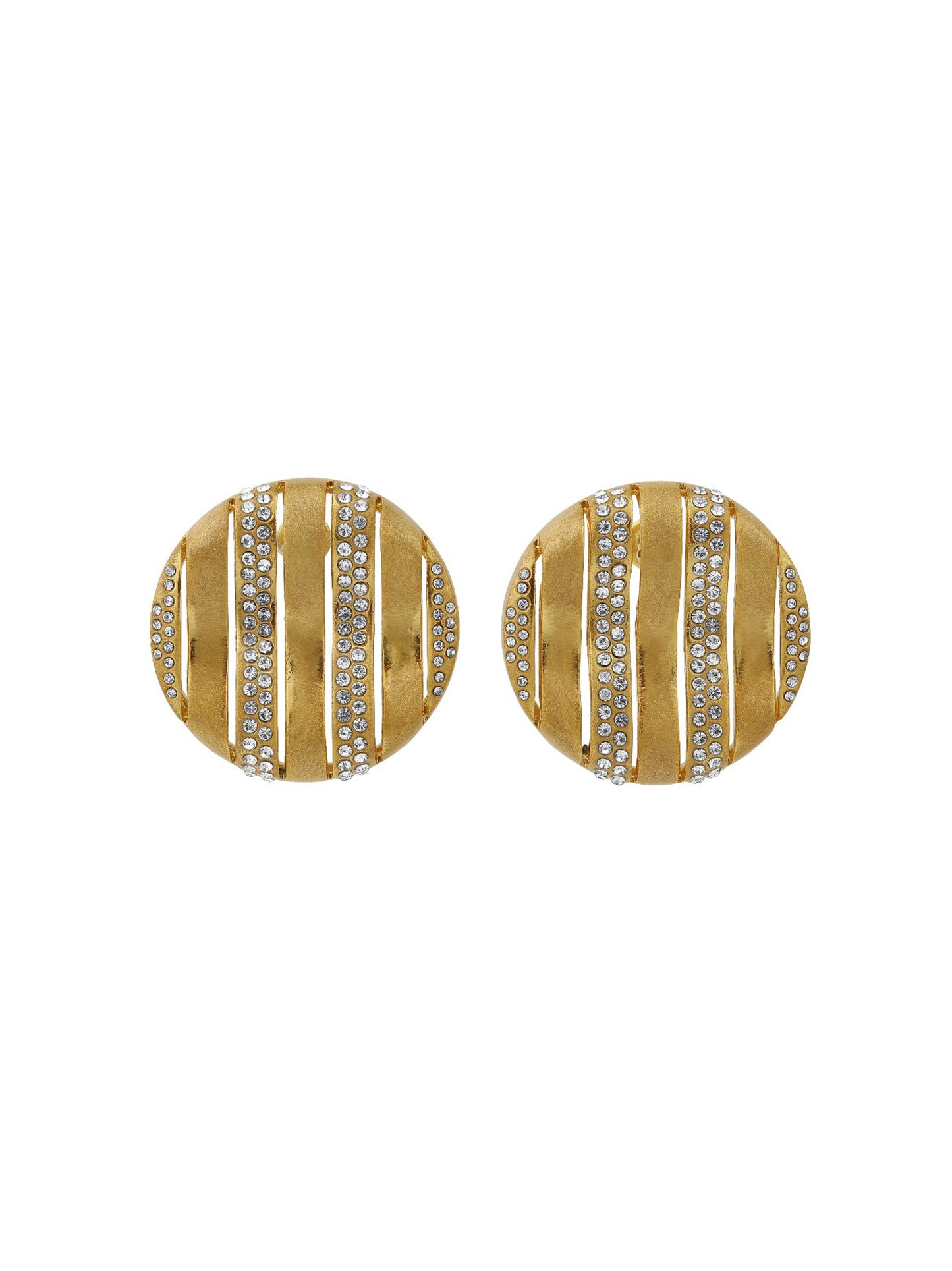 Lynyer Aurora Striped Disc Earrings