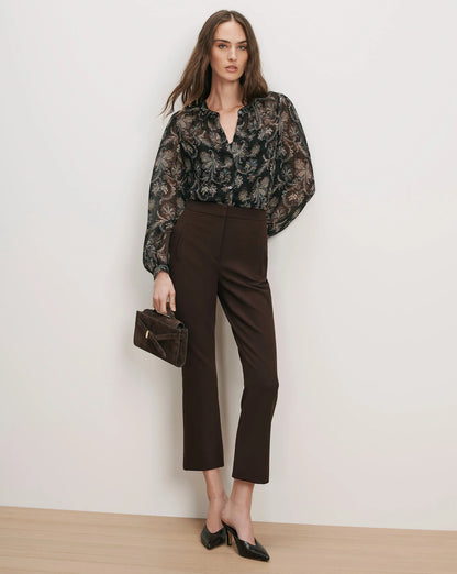 Veronica Beard Arte Pant in Espresso