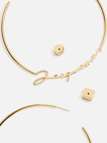 Jacquemus The Jacquemus Hoops Earrings in Gold