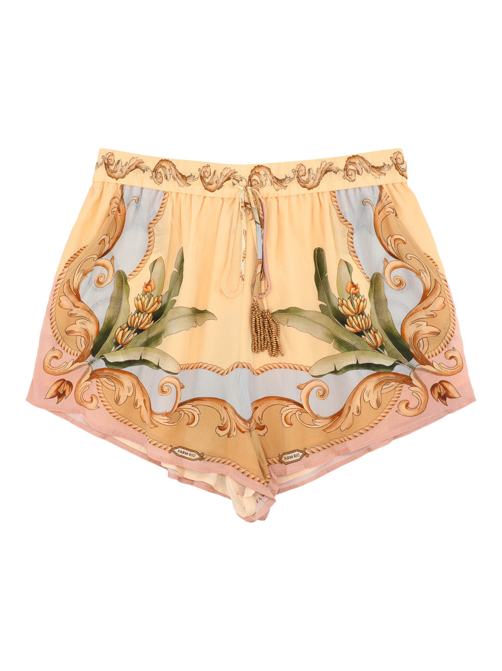 Farm Rio Multicolor Banana Royalty Kaleidoscope Shorts