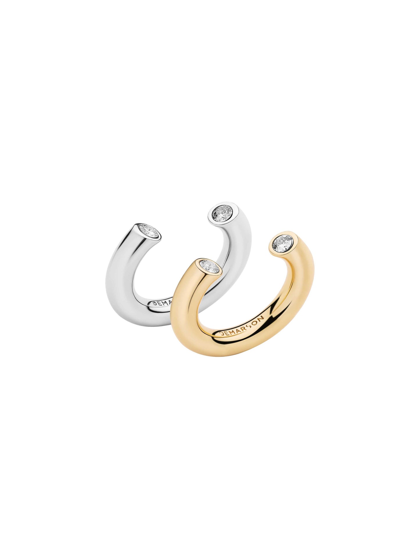 Demarson Miley Stackable Ring Set in Two Tone