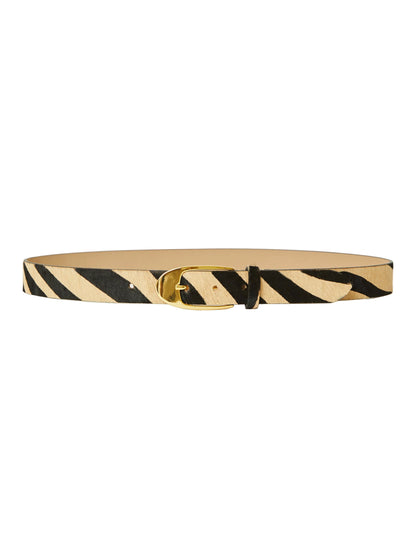 B-Low The Belt Joshua Calf-Hair Belt in Maxi Zebra Gold