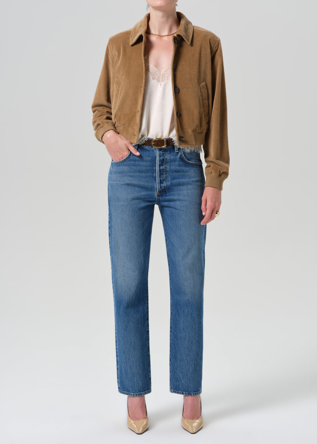 Citizens of Humanity 90's French High Rise Straight Jean in Pastis