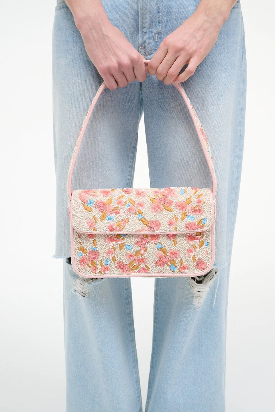 Staud Tommy Beaded Bag in Spring Day