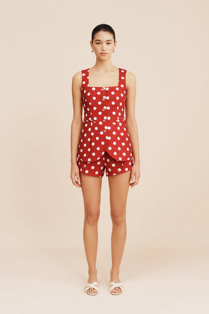 Posse Lucille Gilet in Polka Dot