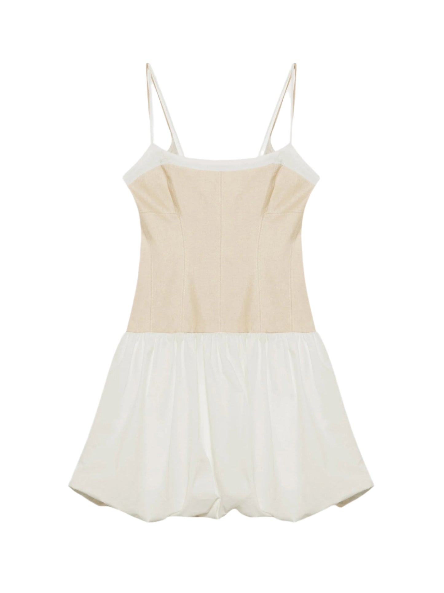 Simkhai Fifi Cotton Linen Mini Dress in Sand Multi