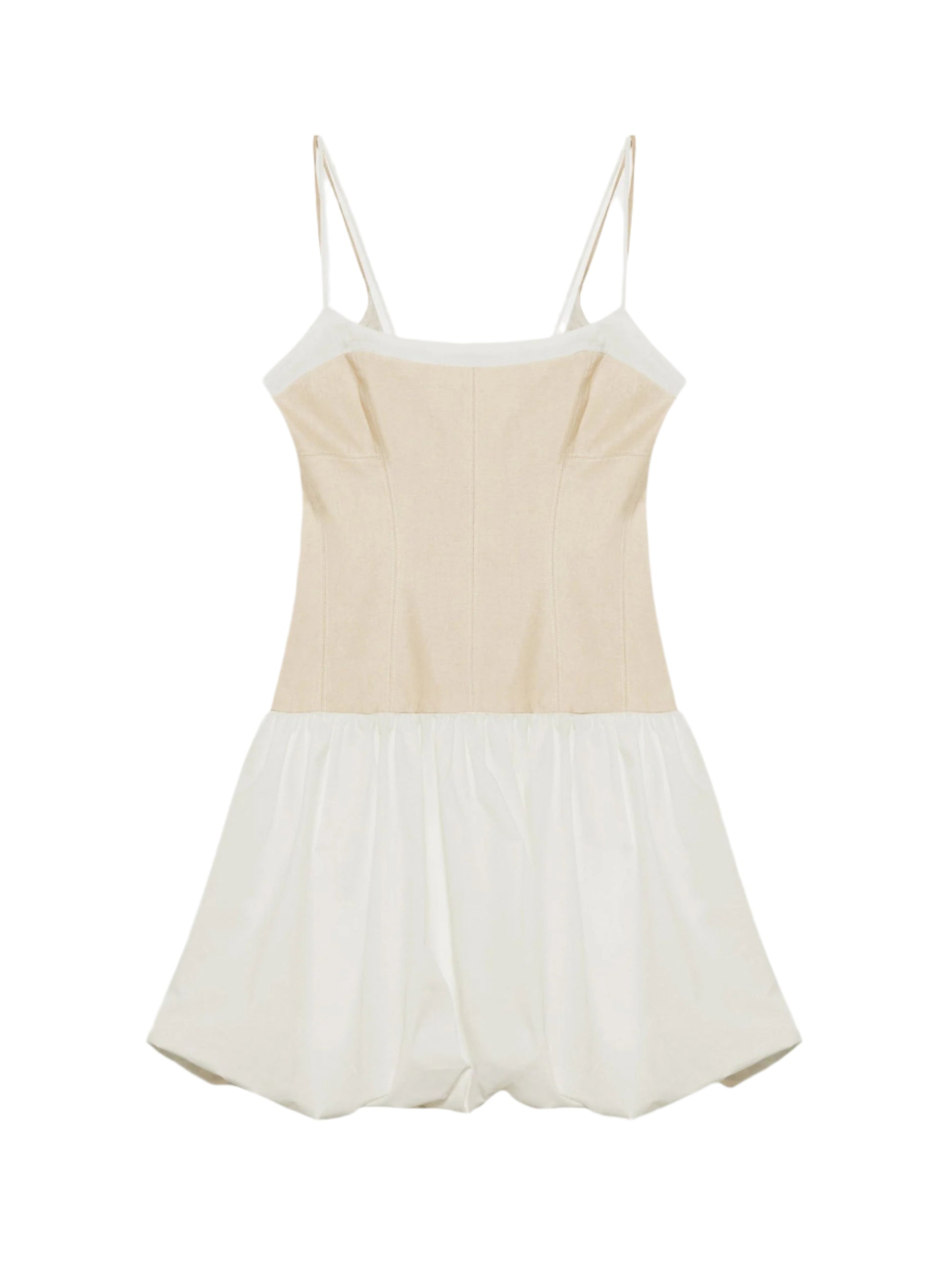 Simkhai Fifi Cotton Linen Mini Dress in Sand Multi