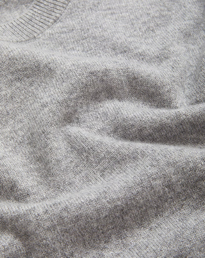 Veronica Beard Shana Cashmere Sweater in Heather Grey
