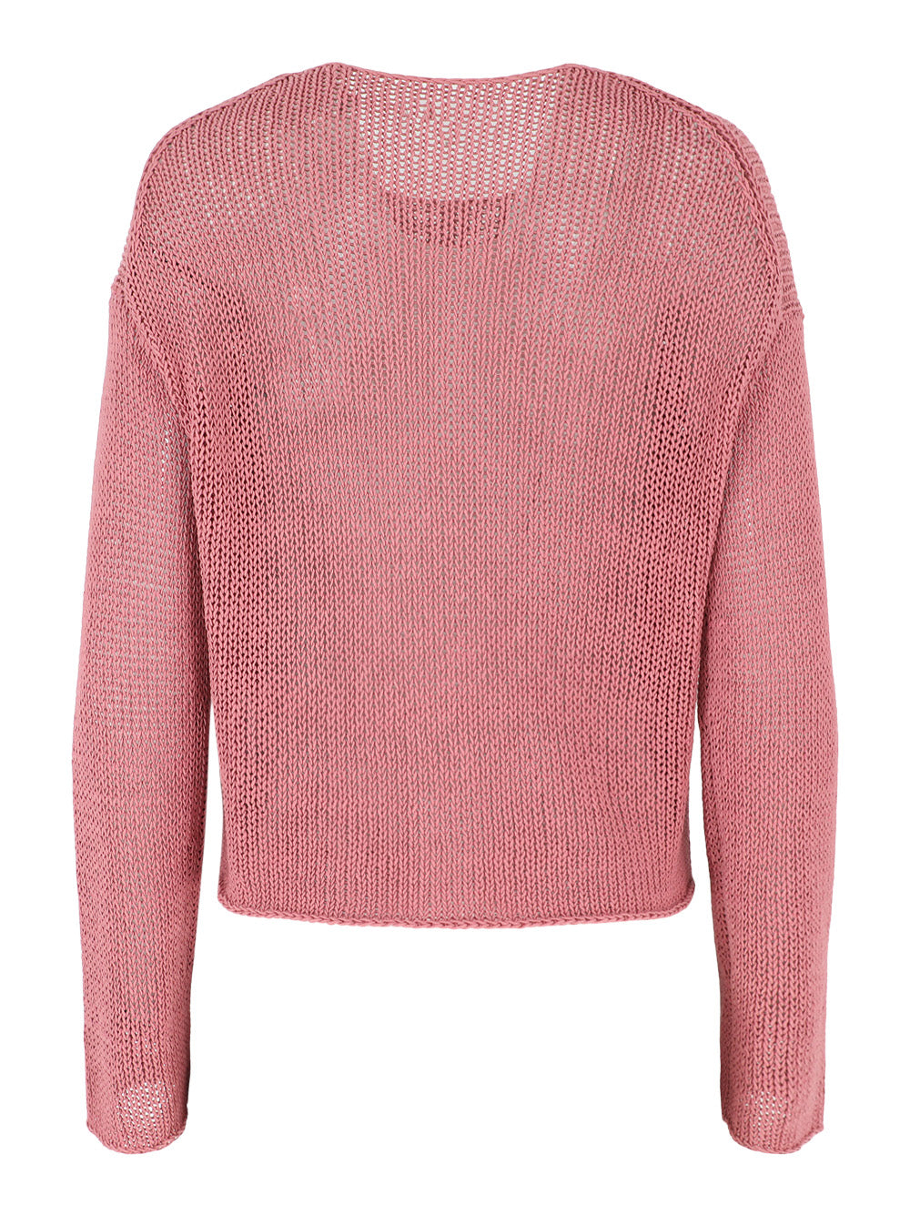 Vince Coated Cotton Pullover in Peony Wood