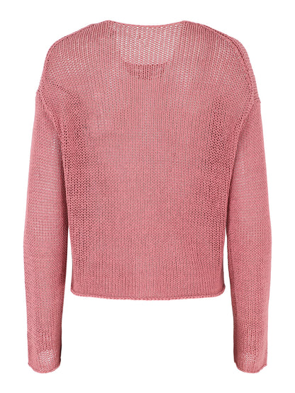 Vince Coated Cotton Pullover in Peony Wood
