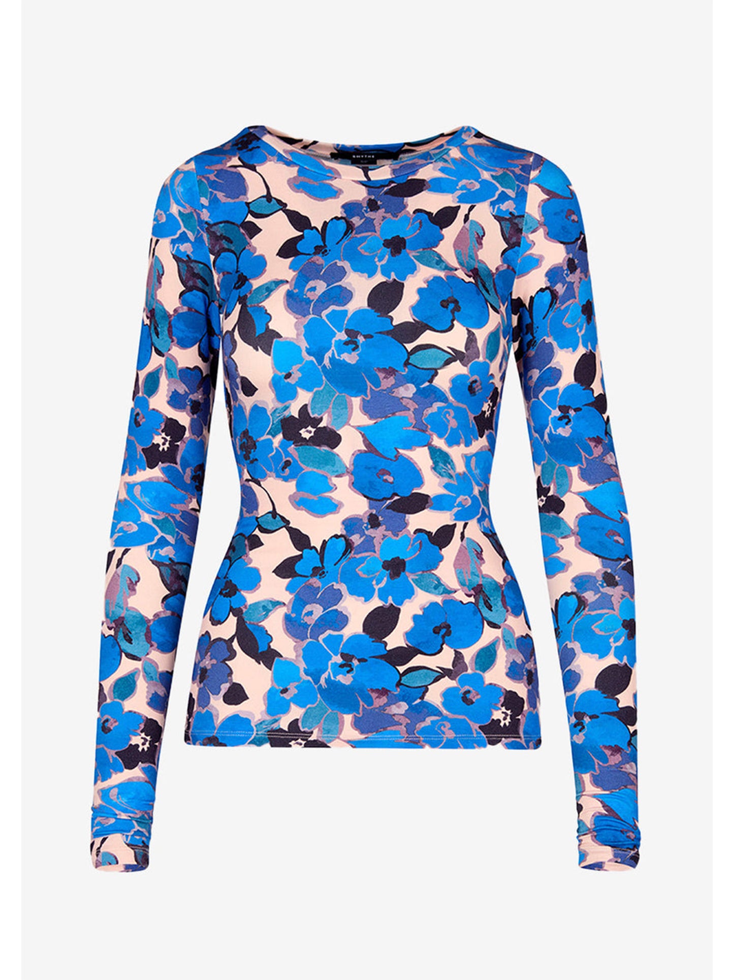 Scrunch Sleeve Crewneck Tee