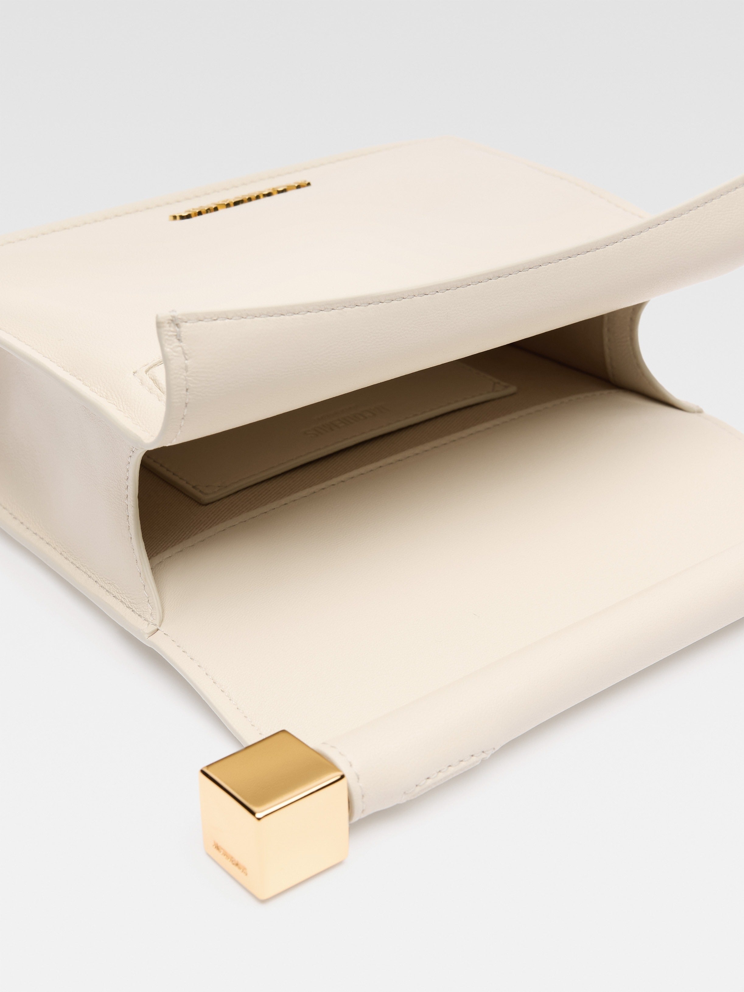 クラッチバッグ La Pochette Ronde Carre Clutch Ivory Jacquemus La Pochette Rond Carré Clutch Bag | Neutrals