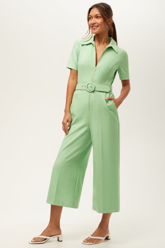 Trina Turk Jannise 3 Jumpsuit in Game Time Glen Plaid