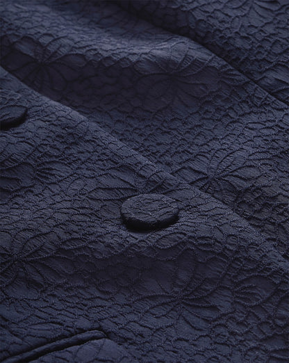 Veronica Beard Bodie Jacquard Jacket in Navy