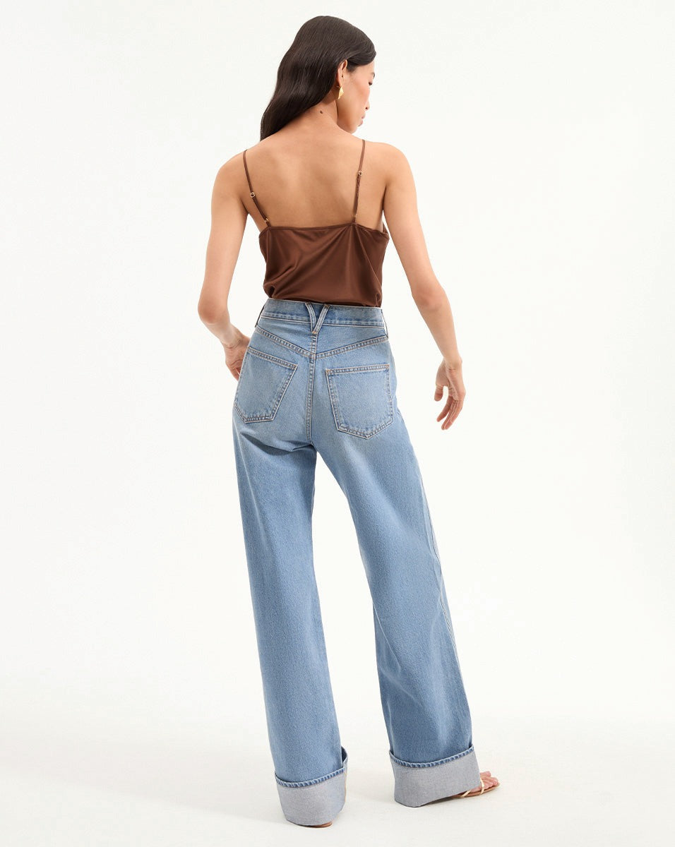 Veronica Beard Sola Top in Light Chicory