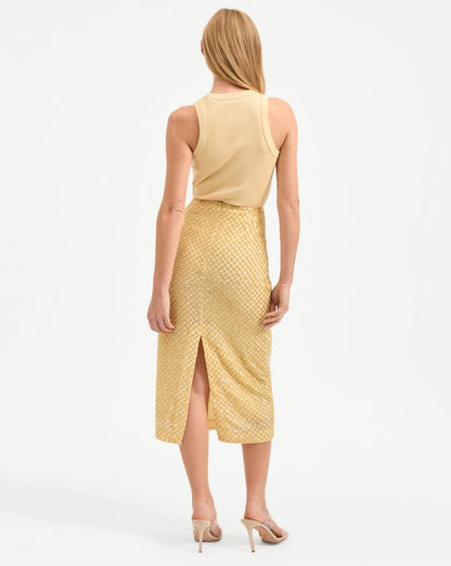 Veronica Beard Allora Skirt in Chamomile