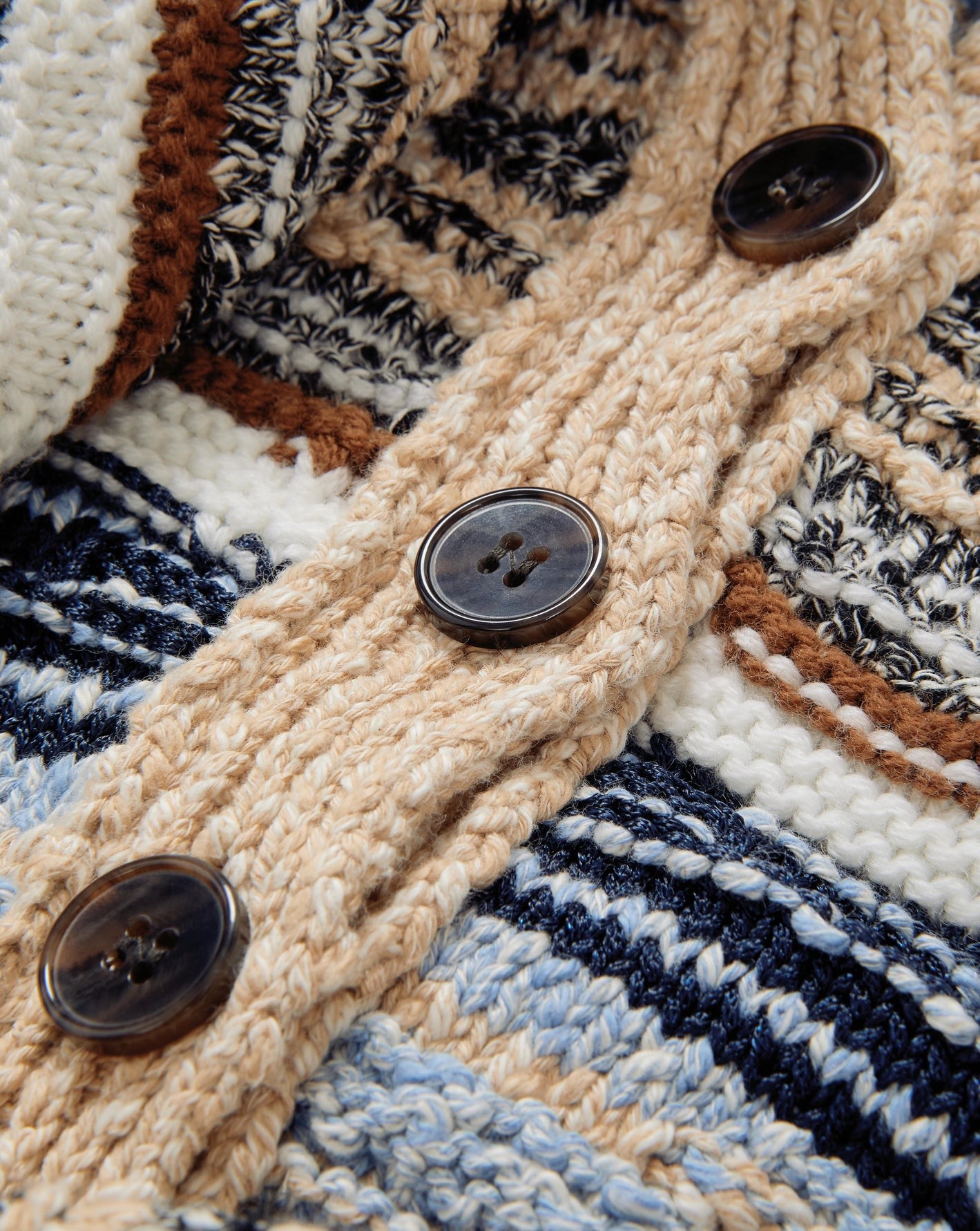 Veronica Beard Cecily Wool-Blend Cardigan in Whisky Multi
