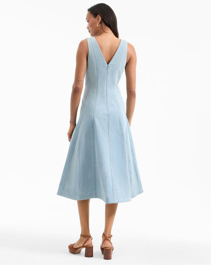 Veronica Beard Lou Dress in Blue Mirage