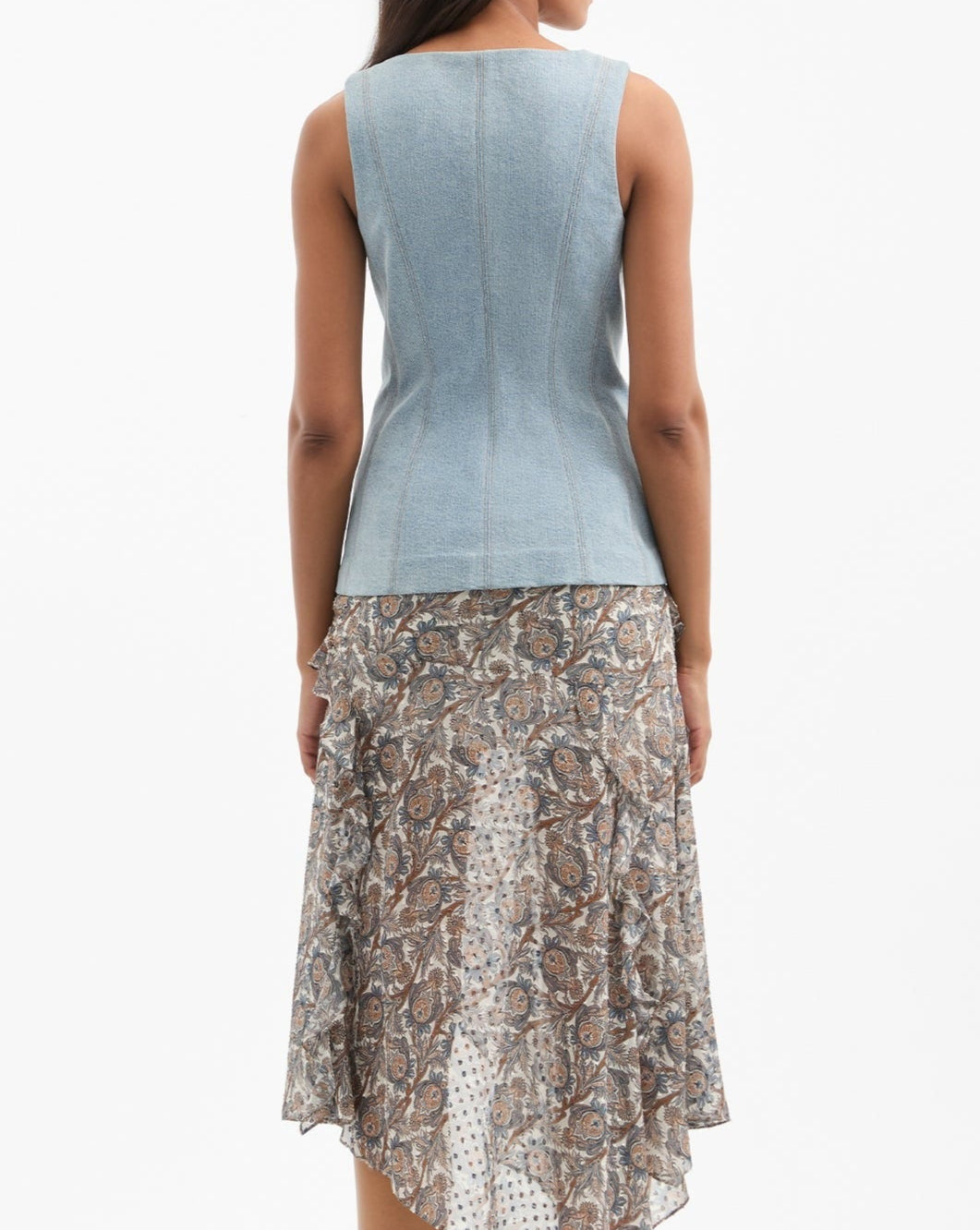 Veronica Beard Avalina Vest in Blue Mirage