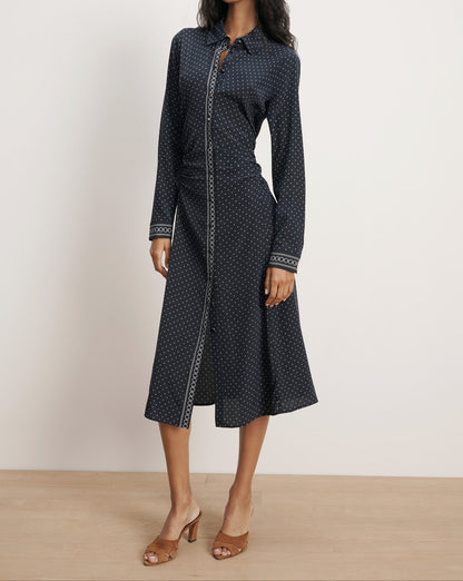 Veronica Beard Lex Dress in Navy Multi