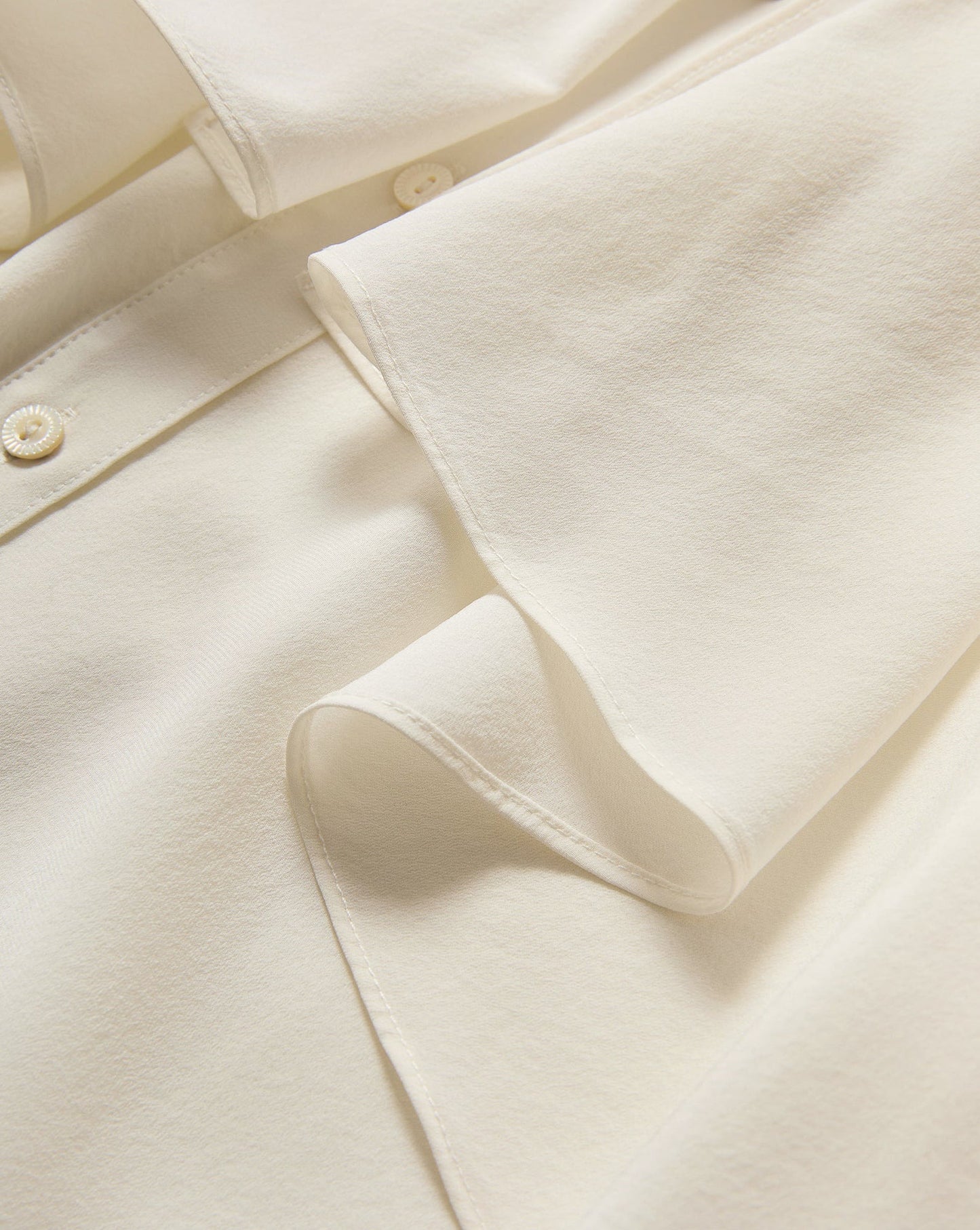 Veronica Beard Demaris Ruffled Button-Down Blouse in Dove