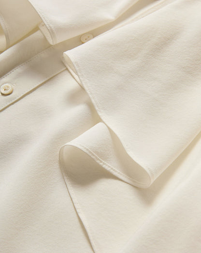 Veronica Beard Demaris Ruffled Button-Down Blouse in Dove