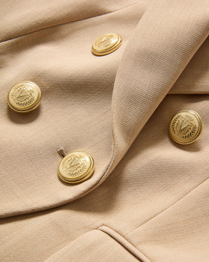 Veronica Beard Miller Dickey Jacket in Heathered Sand