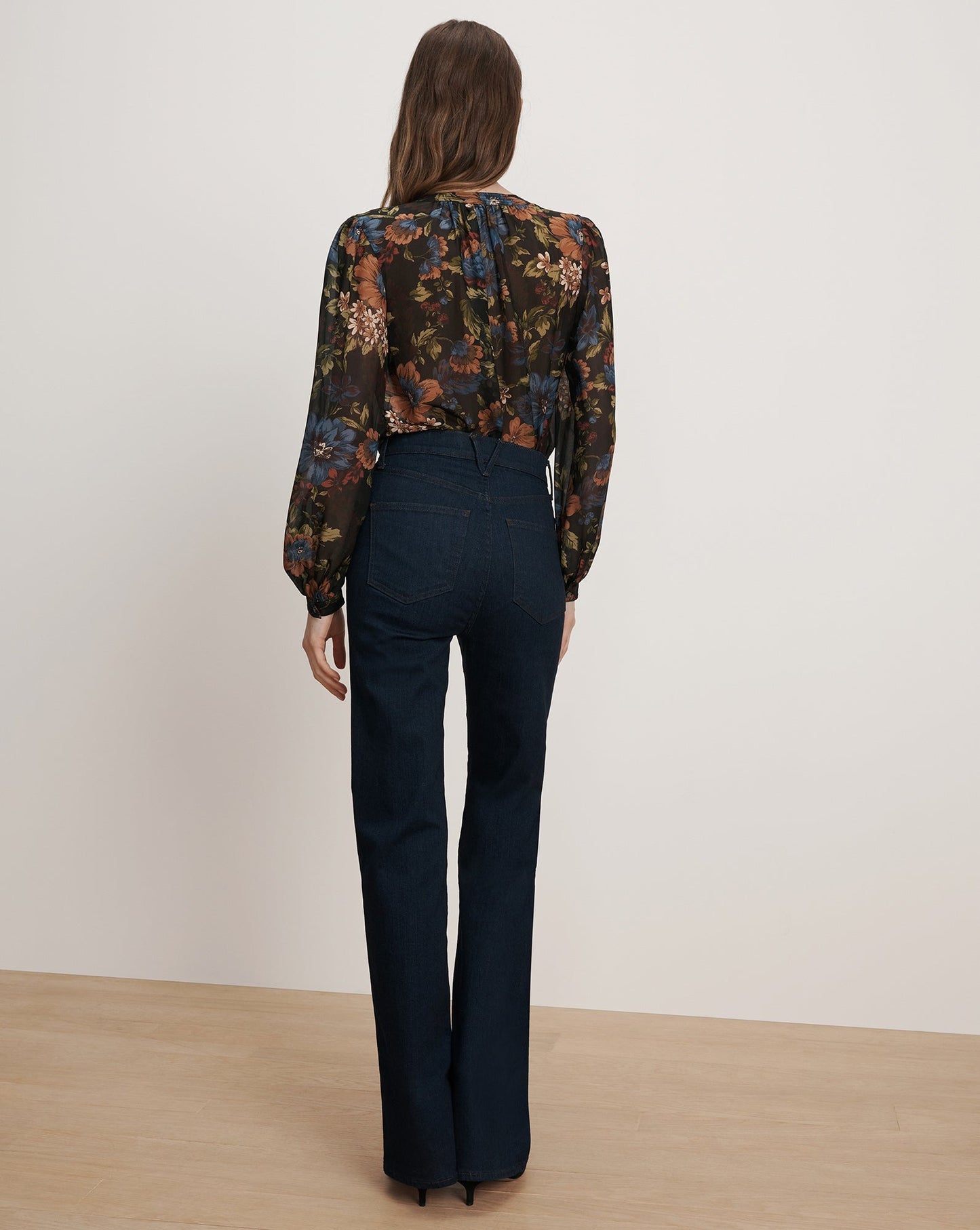 Veronica Beard Ashlynn Blouse in Black Multi