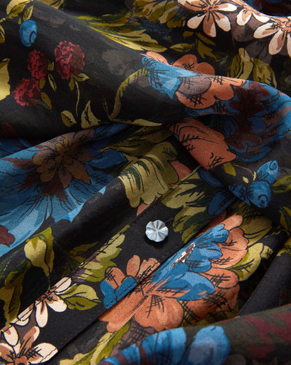 Veronica Beard Ashlynn Blouse in Black Multi