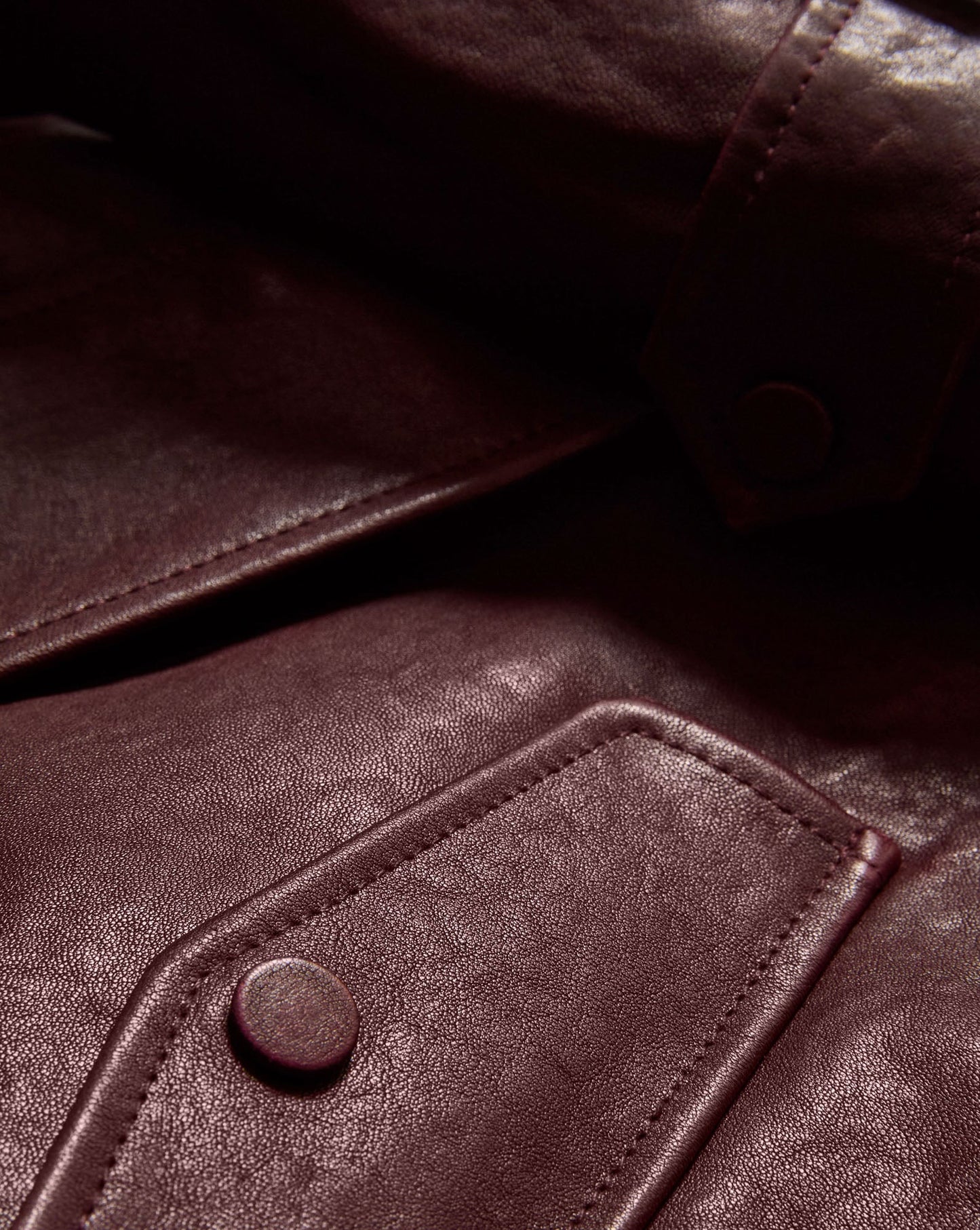 Veronica Beard Bateman Cropped Leather Jacket in Raisin
