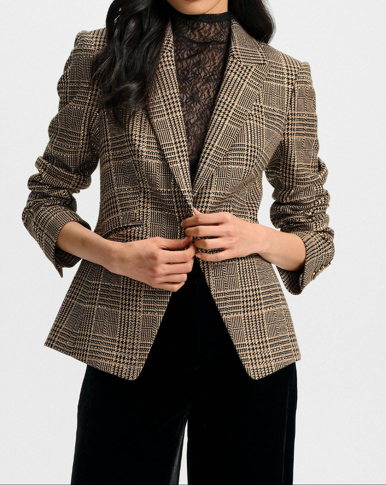 Veronica Beard Kendryn Embellished Dickey Jacket in Black Multi
