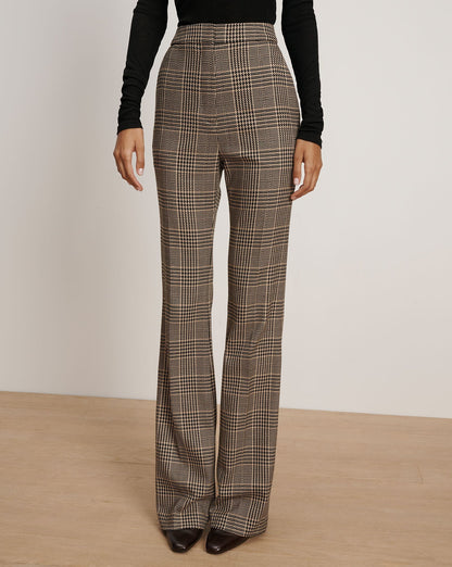 Veronica Beard Gracie Flare Pant in Black Multi