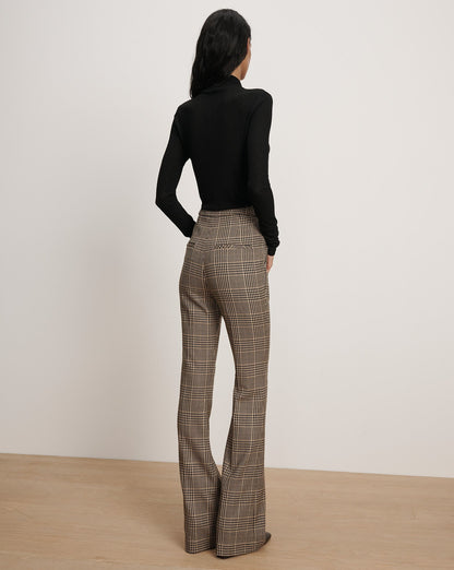 Veronica Beard Gracie Flare Pant in Black Multi