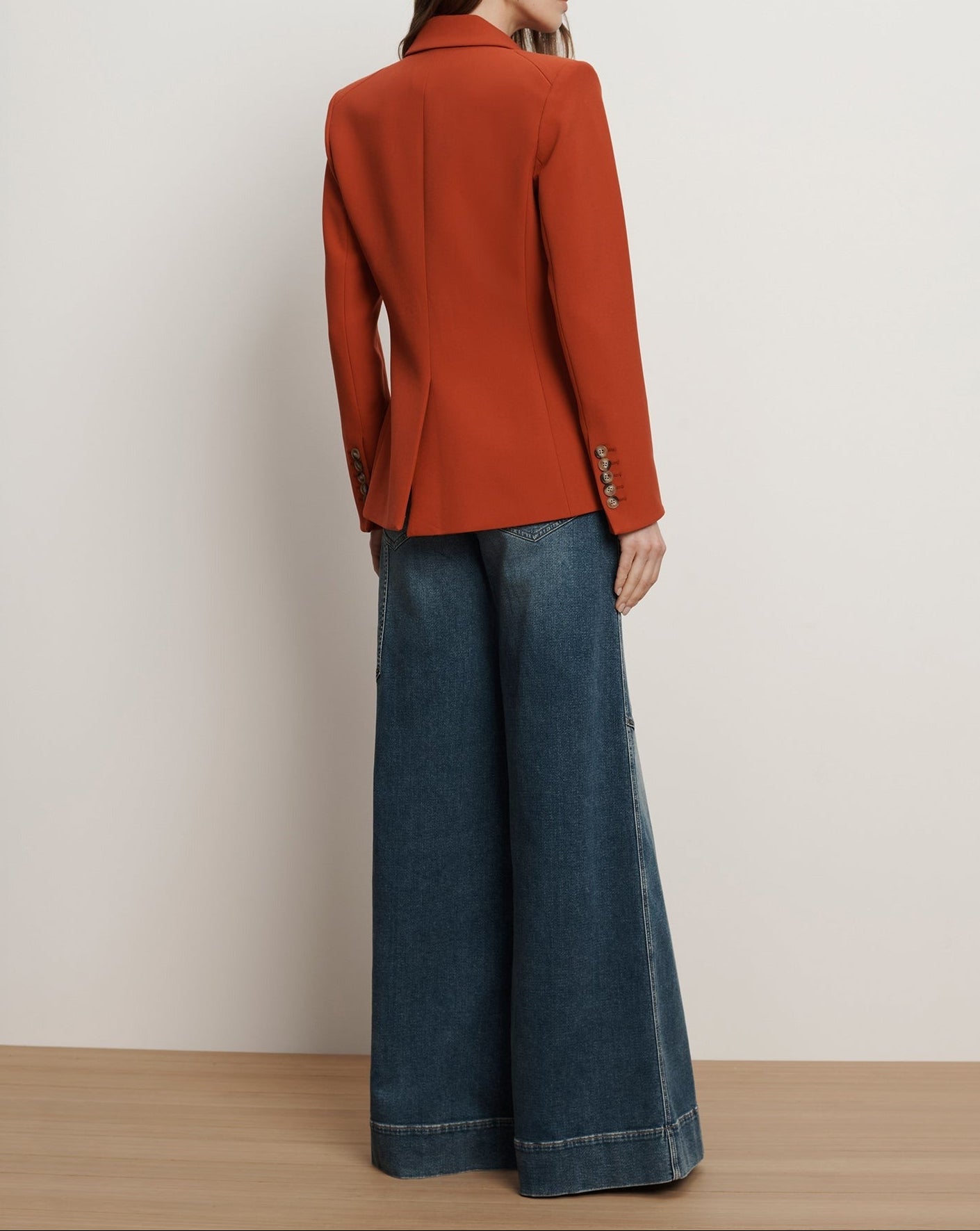 Veronica Beard Miller Dickey Jacket in Carnelian Red