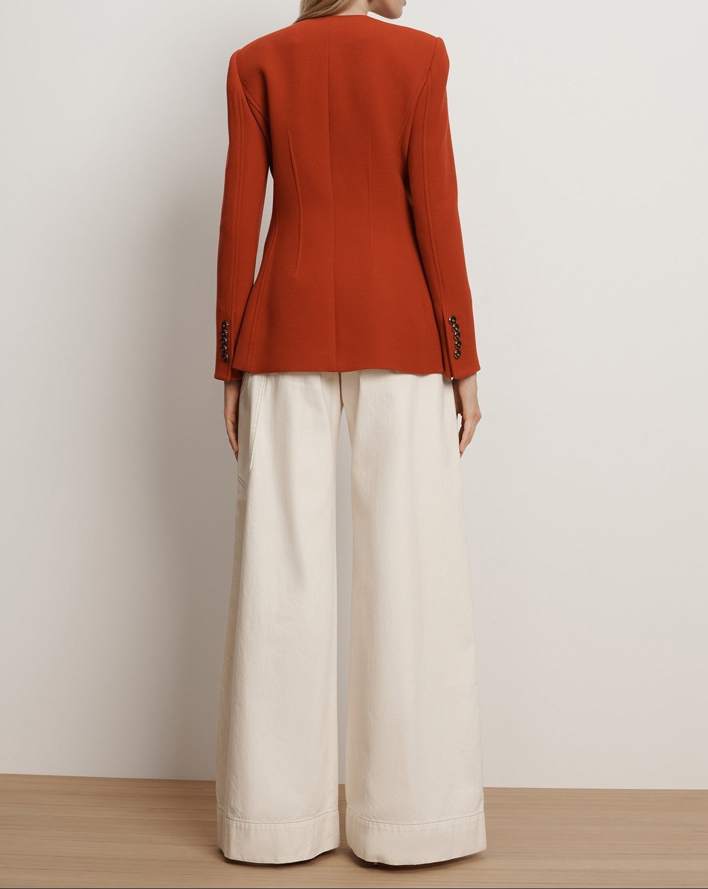 Veronica Beard Jessup Jacket in Carnelian Red