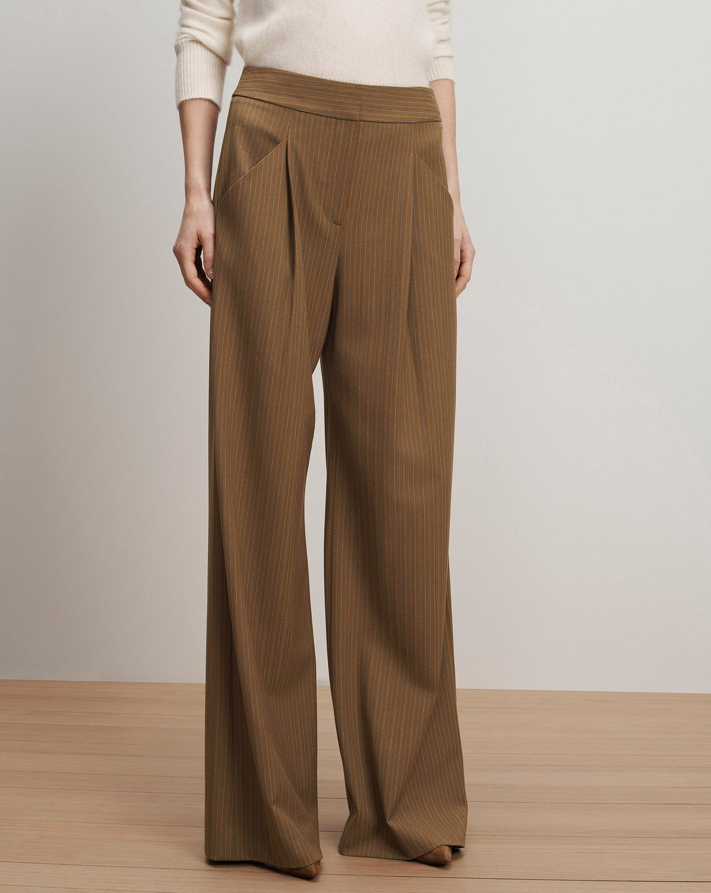 Veronica Beard Rimini Wide-Leg Pant in Malt Multi
