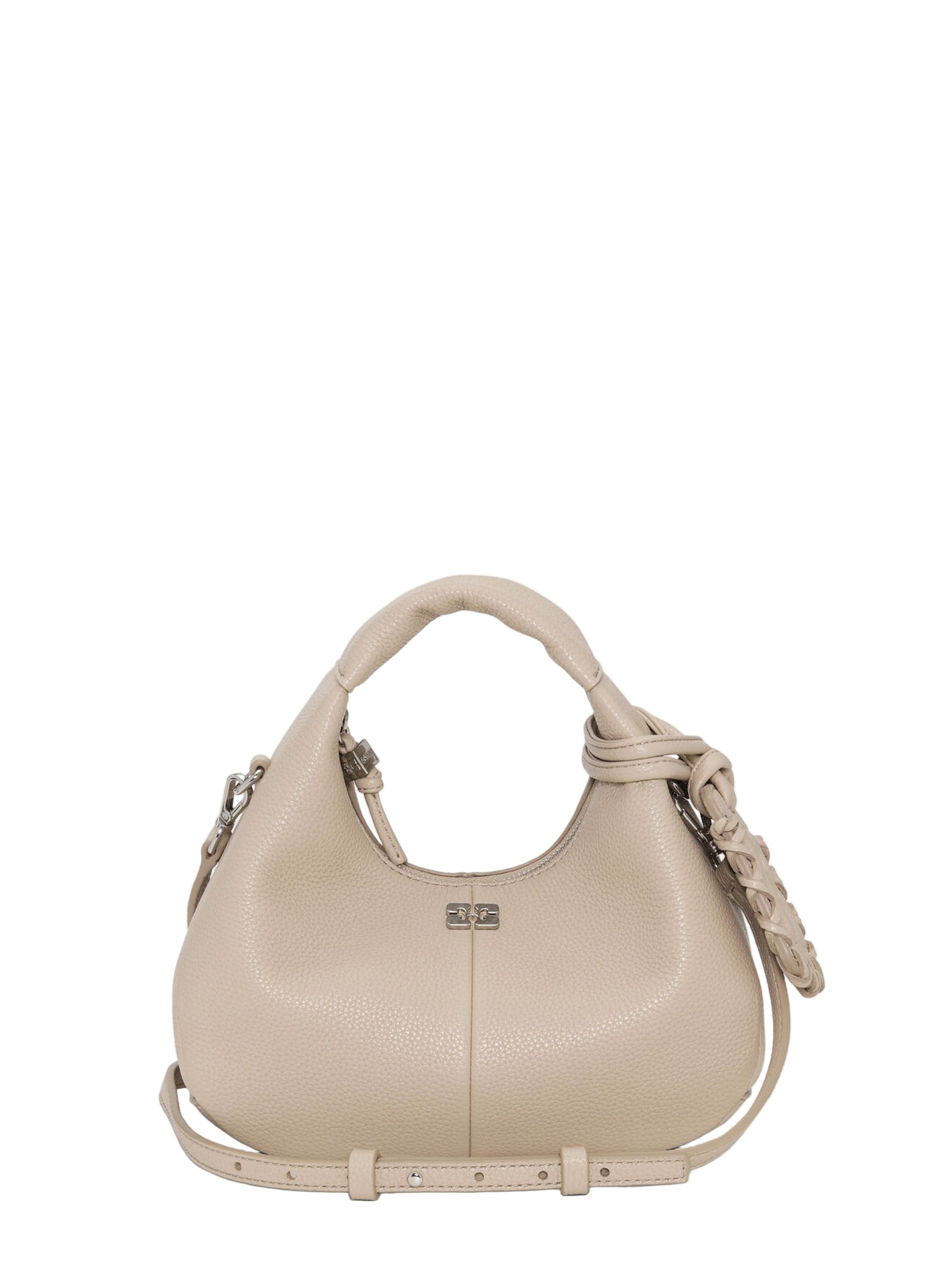 Ganni Mini Hobo Bag in White Pepper – Leigh's of Breton Village