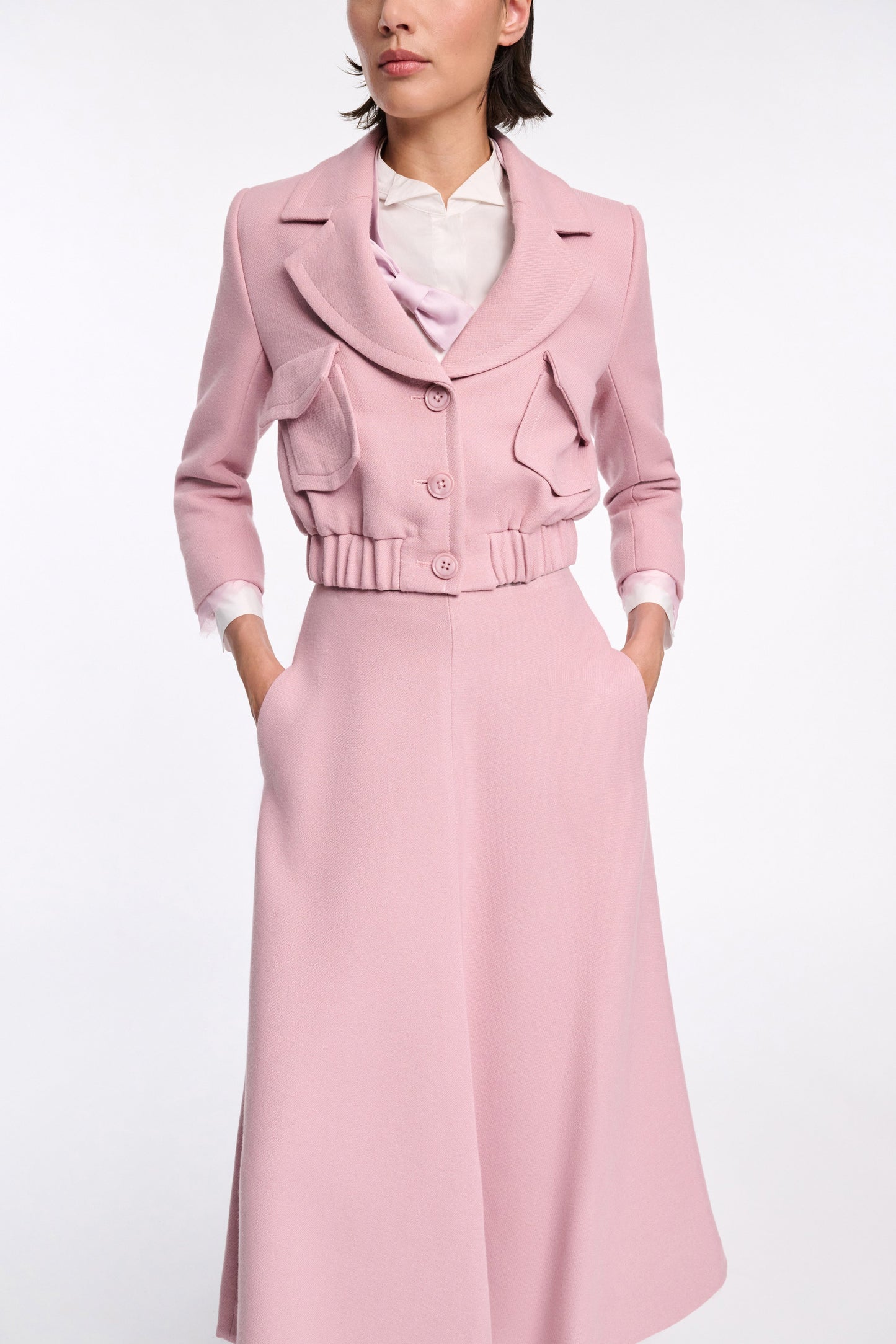 Dorothee Schumacher Layered Coolness Jacket in Lilac