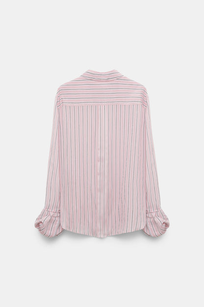 Dorothee Schumacher Striped Ease Blouse in Rose Stripe